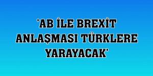 'AB ile Brexit anlaşması Türklere yarayacak'