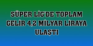 Süper Lig'de toplam gelir 4,2 milyar liraya ulaştı
