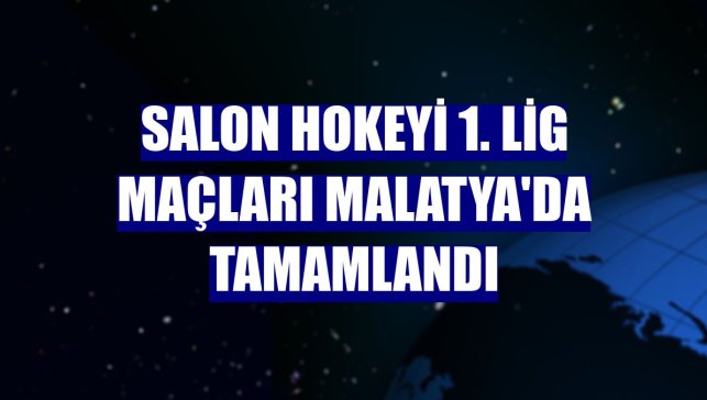 Salon Hokeyi 1. Lig maçları Malatya'da tamamlandı