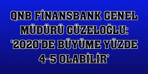 QNB Finansbank Genel Müdürü Güzeloğlu: '2020'de büyüme yüzde 4-5 olabilir'