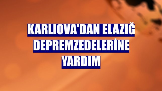 Karlıova'dan Elazığ depremzedelerine yardım