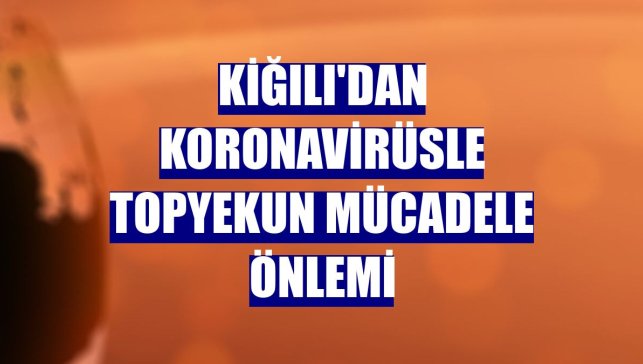 Kiğılı'dan koronavirüsle topyekun mücadele önlemi