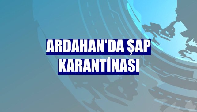 Ardahan'da şap karantinası