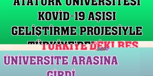Atatürk Üniversitesi Kovid-19 aşısı geliştirme projesiyle Türkiye'deki beş üniversite arasına girdi