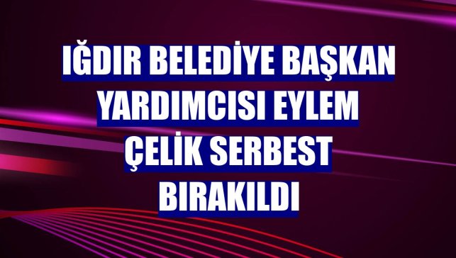 Iğdır Belediye Başkan Yardımcısı Eylem Çelik serbest bırakıldı
