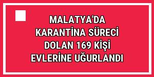 Malatya'da karantina süreci dolan 169 kişi evlerine uğurlandı