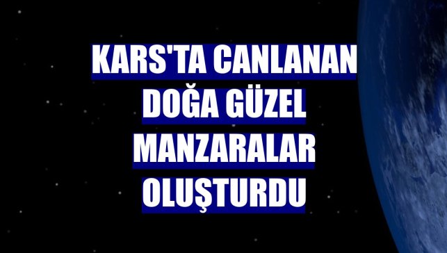 Kars'ta canlanan doğa güzel manzaralar oluşturdu