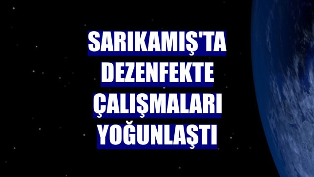 Sarıkamış'ta dezenfekte çalışmaları yoğunlaştı