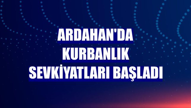Ardahan'da kurbanlık sevkiyatları başladı