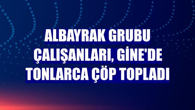 Albayrak Grubu çalışanları, Gine'de tonlarca çöp topladı