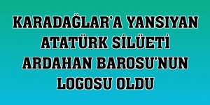 Karadağlar'a yansıyan Atatürk silüeti Ardahan Barosu'nun logosu oldu