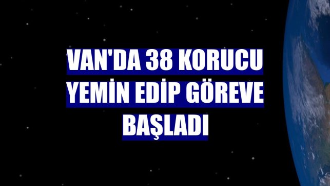 Van'da 38 korucu yemin edip göreve başladı