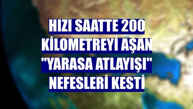 Hızı saatte 200 kilometreyi aşan "yarasa atlayışı" nefesleri kesti