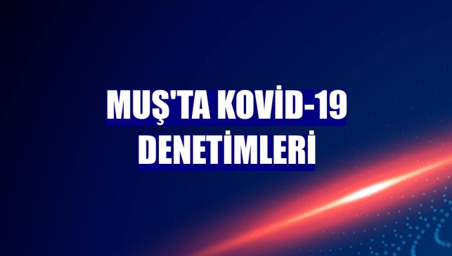 Muş'ta Kovid-19 denetimleri