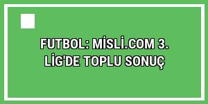 Futbol: Misli.com 3. Lig'de toplu sonuç