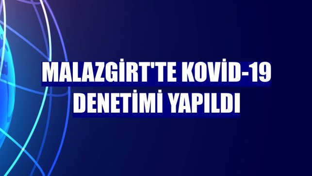 Malazgirt'te Kovid-19 denetimi yapıldı
