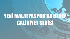 Yeni Malatyaspor'da hedef galibiyet serisi