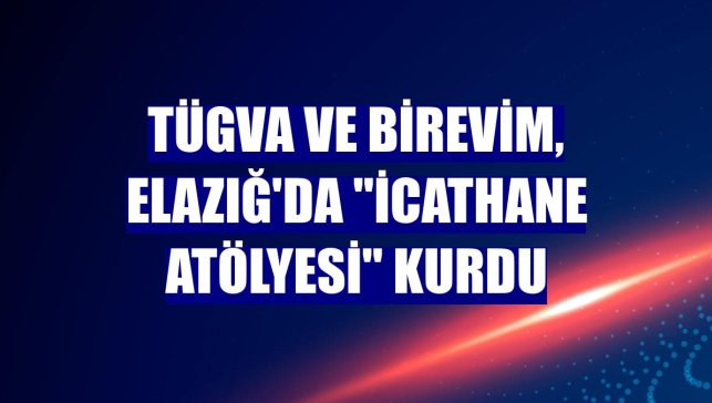 TÜGVA ve Birevim, Elazığ'da "icathane atölyesi" kurdu