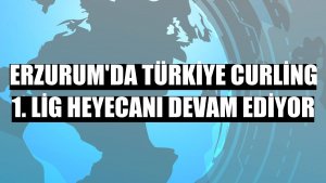 Erzurum'da Türkiye Curling 1. Lig heyecanı devam ediyor