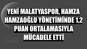 Yeni Malatyaspor, Hamza Hamzaoğlu yönetiminde 1,2 puan ortalamasıyla mücadele etti