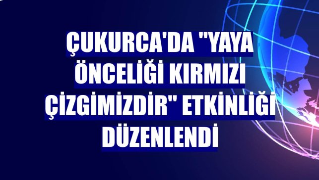 Çukurca'da "Yaya Önceliği Kırmızı Çizgimizdir" etkinliği düzenlendi
