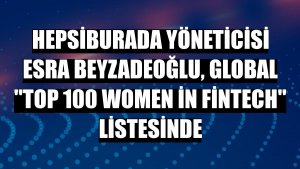 Hepsiburada yöneticisi Esra Beyzadeoğlu, global 'Top 100 Women in Fintech' listesinde
