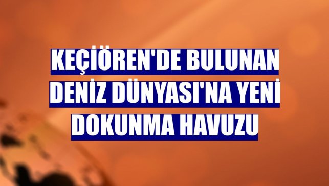 Keçiören'de bulunan Deniz Dünyası'na yeni dokunma havuzu