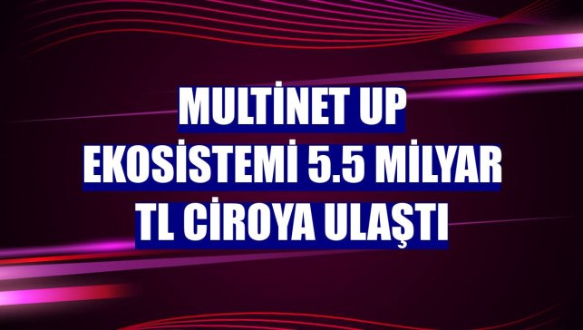 Multinet Up ekosistemi 5.5 milyar TL ciroya ulaştı