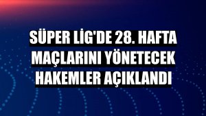 Süper Lig'de 28. hafta maçlarını yönetecek hakemler açıklandı