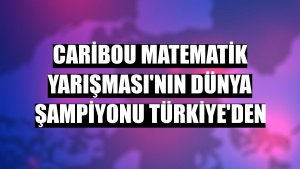 Caribou Matematik Yarışması'nın dünya şampiyonu Türkiye'den