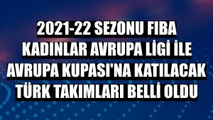 2021-22 sezonu FIBA Kadınlar Avrupa Ligi ile Avrupa Kupası'na katılacak Türk takımları belli oldu