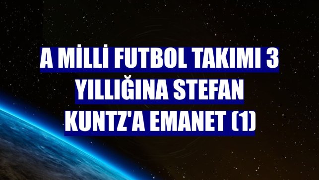 A Milli Futbol Takımı 3 yıllığına Stefan Kuntz'a emanet (1)
