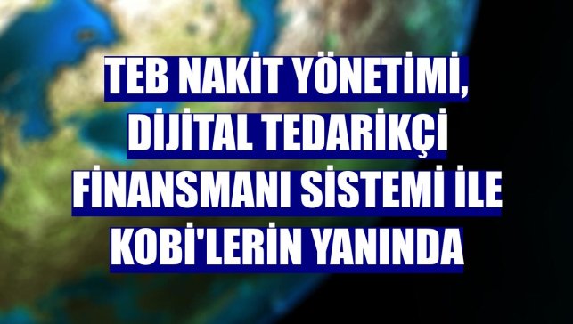 TEB Nakit Yönetimi, Dijital Tedarikçi Finansmanı Sistemi ile KOBİ'lerin yanında