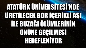 Atatürk Üniversitesi'nde üretilecek bor içerikli aşı ile buzağı ölümlerinin önüne geçilmesi hedefleniyor