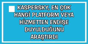 Kaspersky, en çok hangi platform veya hizmetten endişe duyulduğunu araştırdı
