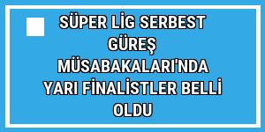 Süper Lig Serbest Güreş Müsabakaları'nda yarı finalistler belli oldu