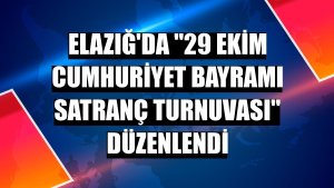 Elazığ'da '29 Ekim Cumhuriyet Bayramı Satranç Turnuvası' düzenlendi