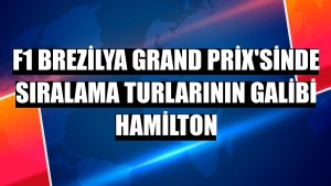 F1 Brezilya Grand Prix'sinde sıralama turlarının galibi Hamilton