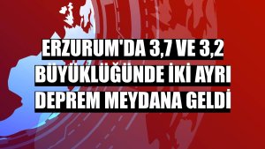 Erzurum'da 3,7 ve 3,2 büyüklüğünde iki ayrı deprem meydana geldi