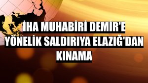 İHA Muhabiri Demir'e yönelik saldırıya Elazığ'dan kınama