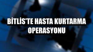 Bitlis'te hasta kurtarma operasyonu