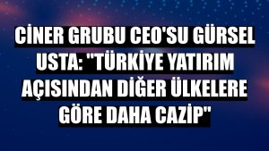 Ciner Grubu CEO'su Gürsel Usta: 'Türkiye yatırım açısından diğer ülkelere göre daha cazip'