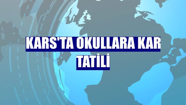 Kars'ta okullara kar tatili