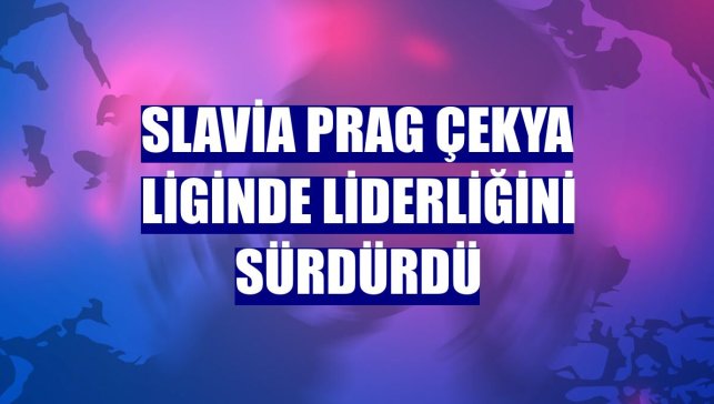 Slavia Prag Çekya liginde liderliğini sürdürdü