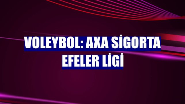 Voleybol: AXA Sigorta Efeler Ligi