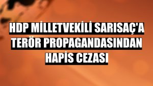 HDP Milletvekili Sarısaç'a terör propagandasından hapis cezası