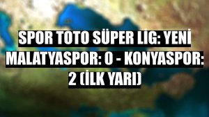 Spor Toto Süper Lig: Yeni Malatyaspor: 0 - Konyaspor: 2 (İlk yarı)