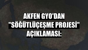 Akfen GYO'dan 'Söğütlüçeşme Projesi' açıklaması: