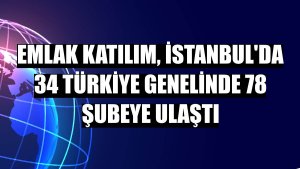 Emlak Katılım, İstanbul'da 34 Türkiye genelinde 78 şubeye ulaştı
