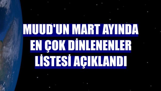 Muud'un mart ayında en çok dinlenenler listesi açıklandı